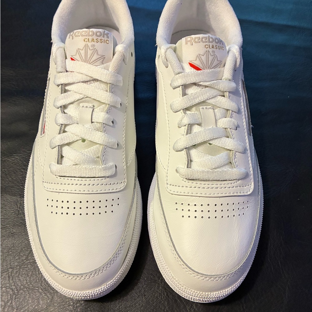 Women's Reebok Club C 85 Athletic Shoes White Light Grey BS7685 Size 8.5 - Picture 2 of 8